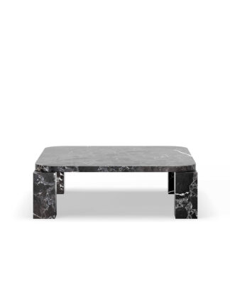 Atlas Sofabord 820x820, Costa Black Marble fra New Works