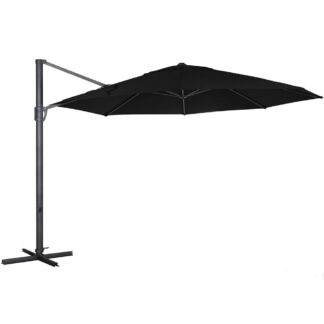 Brafab, Fiesole fritsvævende parasol antracit/sort 350 cm