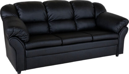 Chalton 3 Pers. Sofa, Sort Pu