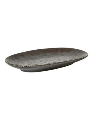 Da'Core serveringsfad oval 36x21,5 cm sort