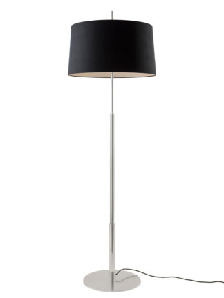 Diana Mayor Gulvlampe fra Santa and Cole (Black, Satin nickel)