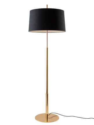 Diana Mayor Gulvlampe fra Santa and Cole (Black, Shiny gold)