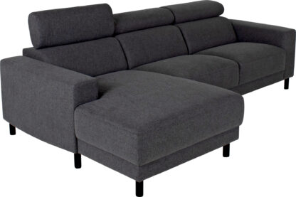 Dora Sofa M. Chaiselong, Antracit (Venstrevendt)