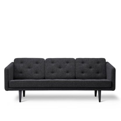 Fredericia Furniture No. 1 Sofa 3-Seat - Sort Eg/Sort