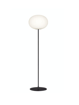 Glo-Ball F, Black Gulvlampe fra Flos (F3: Ø: 450 x H: 1850 mm)