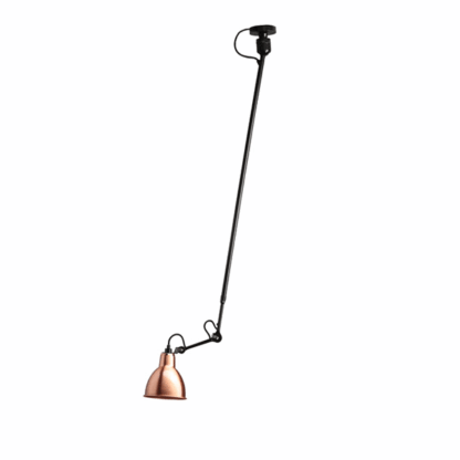 Lampe Gras N302 Loftlampe Mat Sort & Kobber