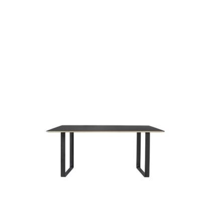 Muuto 70/70 Spisebord 170x85 Sort Linolium/Sort