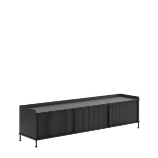 Muuto Enfold Sidebord - 186x45 - Sort/Antracit Sort