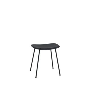 Muuto Fiber Skammel med Tube Base Sort