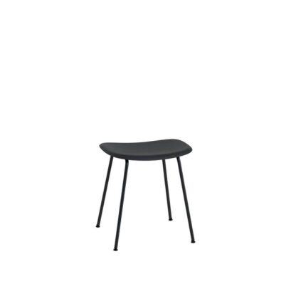 Muuto Fiber Skammel med Tube Base Sort