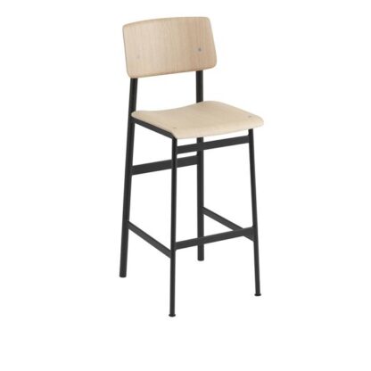 Muuto Loft Barstol Eg/Sort H108,5