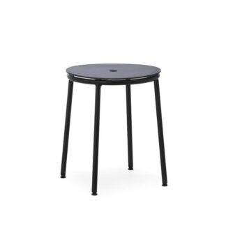 Normann Copenhagen Circa Skammel Sort/Sort Aluminium