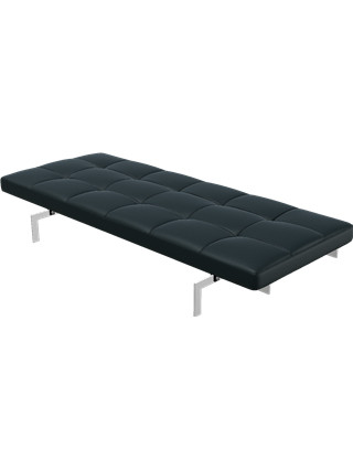 PK80 Daybed af Poul Kjærholm (Sort, Aura læder)