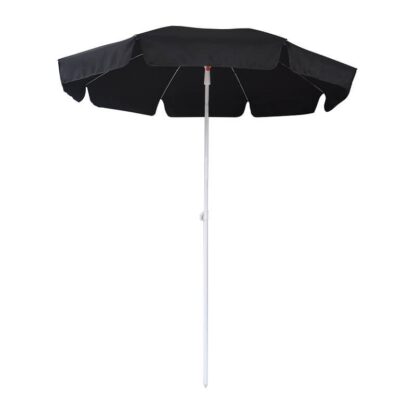 Parasol med tilt Ø180 cm sort