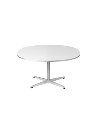 Piet Hein A202 sofabord, 75 x 75 cm fra Fritz Hansen (Sort laminat m. alukant)