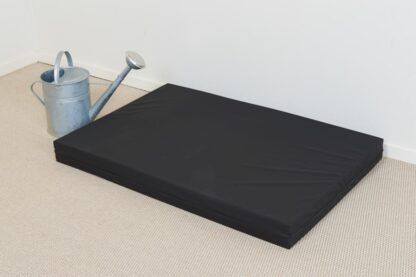 Safir Plus udendørs vendbar palle madras 80 x 120 x 10 cm med vandtæt sort betræk. (B) HEL