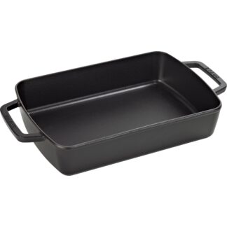 Staub La Cocotte Ovnfast fad 30 x 20 cm., sort