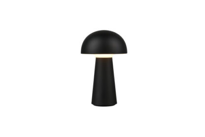 Trio Lighting Lennon genopladelig bordlampe, sort