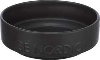 BE NORDIC - Skål i Keramik,Sort med Gummikant - 0,5l el. 1,2l - 500ml