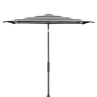 Glatz, Twist parasol 210x150 cm anthracite Kat.5 810 Black Stripe