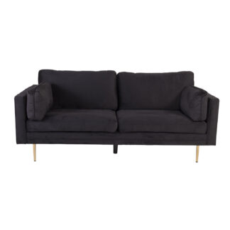 VENTURE DESIGN Boom 3 pers. sofa - sort polyester og metal