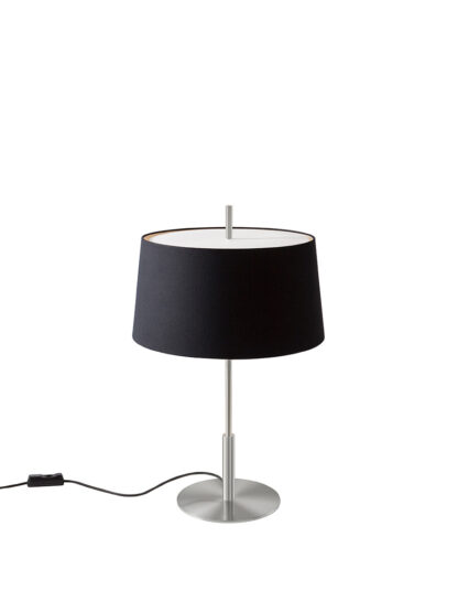 Diana Menor bordlampe fra Santa and Cole (Black, Satin nickel)