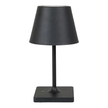 HOUSE NORDIC Dean LED bordlampe, genopladelig - sort polypropylen og stål