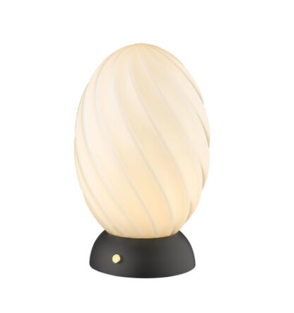 Halo Design Twist Egg bordlampe, sort