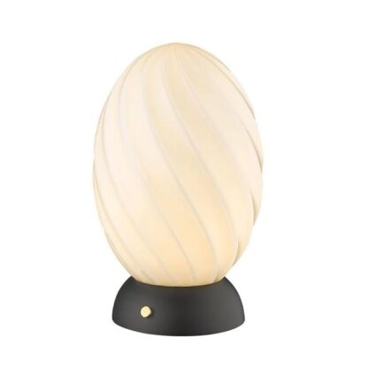 Halo Design Twist Oval Bordlampe Opal/Sort