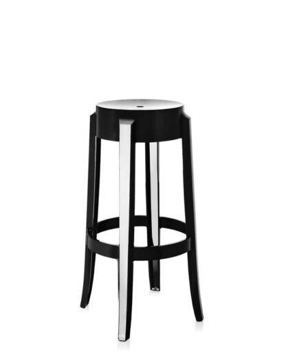 Kartell Charles Ghost barstol - lav - sort