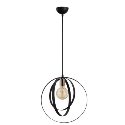 LUMI Elche loftlampe - sort metal