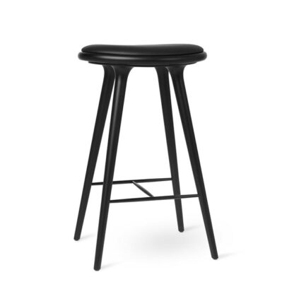 Mater High Stool Barstol Sort Bøg 74cm