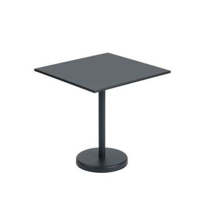 Muuto Linear Steel Café Havebord Sort 70 X 70 cm