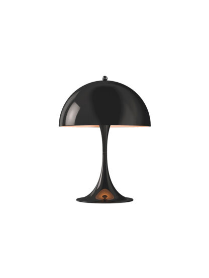 Panthella 250 bordlampe, sort af Verner Panton