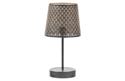 WOOOD EXCLUSIVE Kars bordlampe - antik messing og sort jern