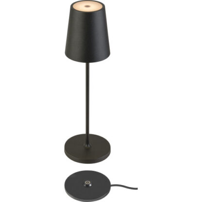 VINOLINA TWO, bordlampe, IP65, 2200/2700/3000K, TOUCH, sort