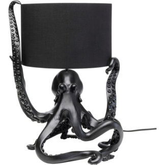 KARE DESIGN Octopus bordlampe - sort polyester og sort polyresin